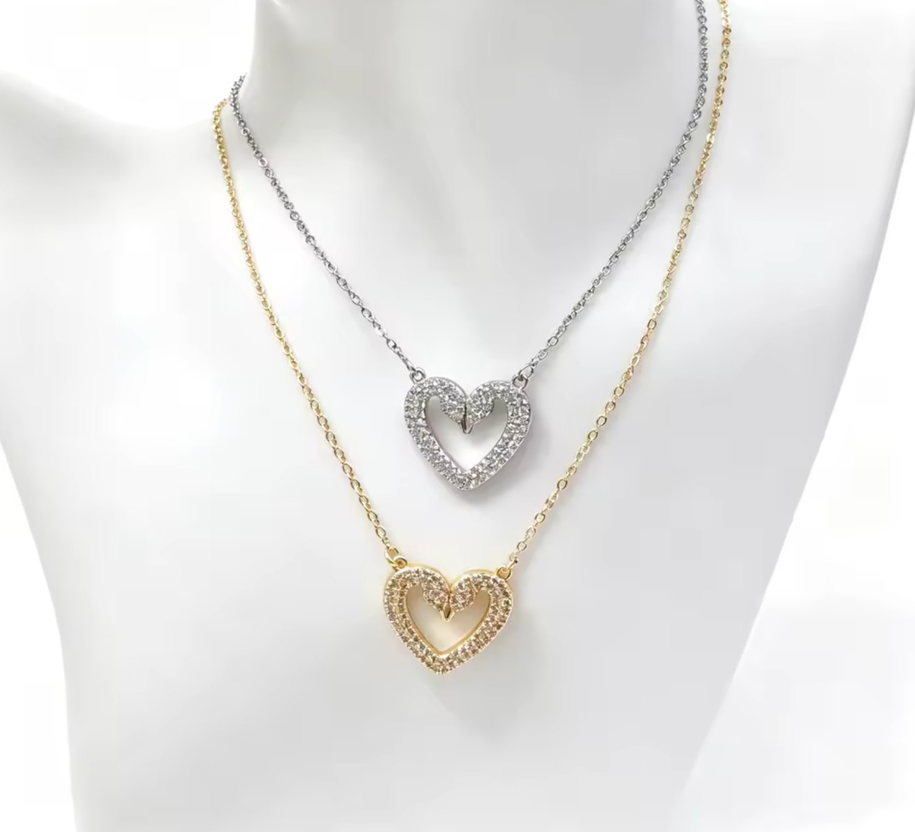Heart-Shaped Swan Necklace for Women