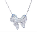 Huitan Bright Bow Pendant Necklace for Women