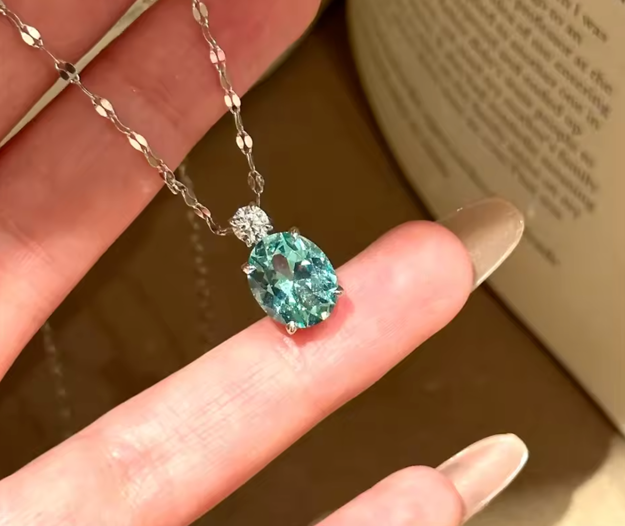 Romantic 925 Sterling Silver Pendant Necklace